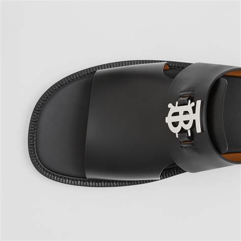 men burberry sandals|burberry monogram motif leather sandals.